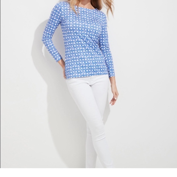 Vineyard Vines printed simple boatneck tee - S - Picture 2 of 14